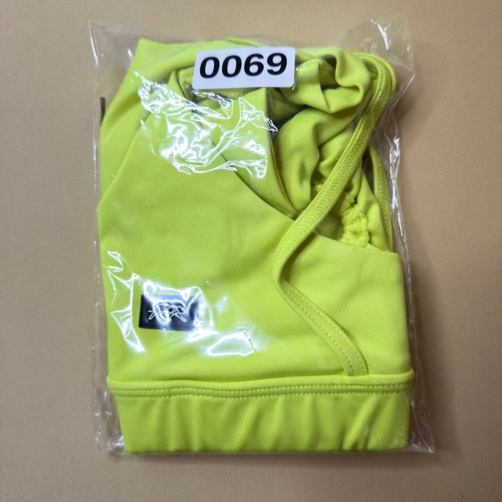 Tiger Friday Blondie Crop Top Citrus Neon Yellow CM Child Medium - Picture 7 of 7